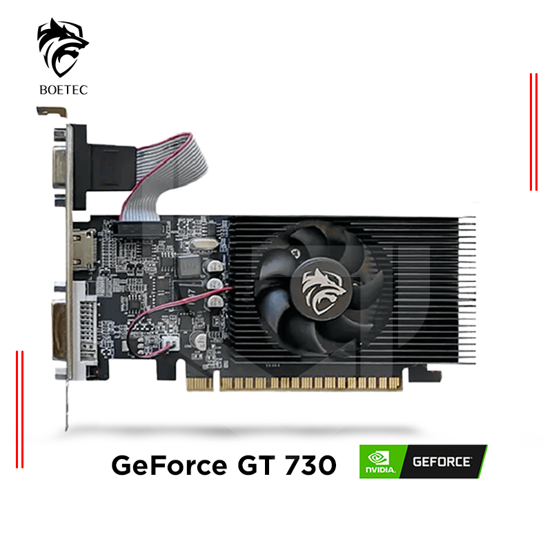TARJETA DE VIDEO BOETEC NVIDIA GEFORCE GT 730 4GB DDR3, 128 BIT