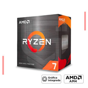 PROCESADOR AMD RYZEN 7 5700G, 3.8 GHz / 4.6Ghz, AM4, 8 NÚCLEOS, 16MB, RADEON GRAPHICS