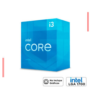 PROCESADOR INTEL CORE i3-12100F, 3.3 GHz / 4.3 Ghz, LGA 1700, 4 NÚCLEOS, 12MB.