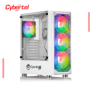 CASE GAMER CYBERTEL STRIKER CBX 5013W, ATX /MICRO ATX, WHITE, 4 FAN