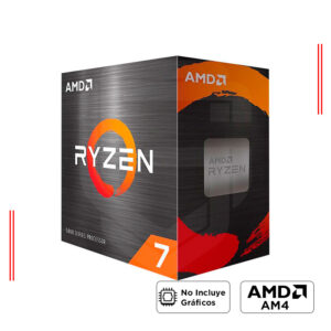 PROCESADOR AMD RYZEN 7 5700X, 3.4 GHz / 4.6Ghz, AM4, 8 NÚCLEOS, CACHÉ 32MB