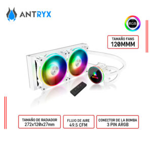 Refrigeracion Liquida ANTRYX TRITON EVO 240 WHITE ARGB