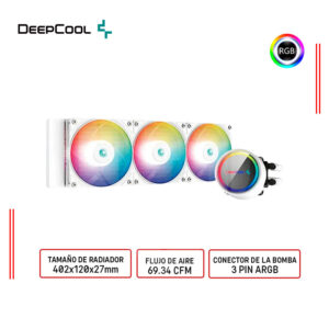 Refrigeracion Liquida DEEPCOOL GAMMAXX L360 A-RGB WHITE