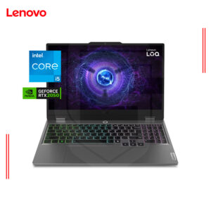 LAPTOP LENOVO LOQ 15IAX9 INTEL CORE i5-12450HX, RAM 8GB DDR5, SSD 512GB, 15.6" FHD, NVIDIA RTX 2050 4GB