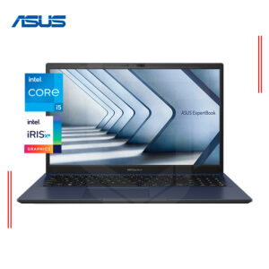LAPTOP ASUS EXPERTBOOK B1502 INTEL CORE i5-1335U, RAM 16GB DDR4, SSD 512GB, INTEL IRIS XE GRAPHICS, 15.6" FHD (90NX06X1-M04A50)