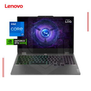 LAPTOP LENOVO LOQ 15IRX9 INTEL CORE i7-13650HX, RAM 16GB DDR5, SSD 512GB M.2, PANTALLA 15.6" FHD 120Hz, NVIDIA GEFORCE RTX 4050 6GB