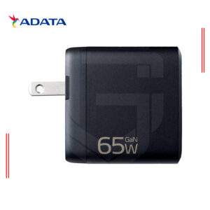 CARGADOR ADATA CHARGERU-0653-QCPDBK 65W | 2 USB-C | USB-A | COLOR NEGRO