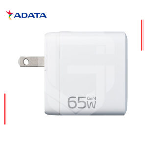 CARGADOR ADATA CHARGERU-0653-QCPDWH 65W | 2 USB-C | USB-A | COLOR BLANCO