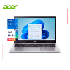 LAPTOP ACER ASPIRE 3 A315-59-799K INTEL CORE i7-1255U, RAM 8GB DDR4, SSD 512GB, 15.6" FHD, INTEL IRIS XE GRAPHICS, WINDOWS 11 (NX.K6TAL.00P)