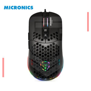 MOUSE MICRONICS WARRIOR MIC GM827, ALAMBRICO, USB, RGB, 7200DPI