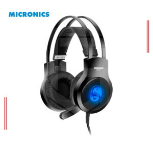 AUDIFONO GAMER MICRONICS SCORPIO 1 HG814, LED AZUL | JACK 3.5MM - USB