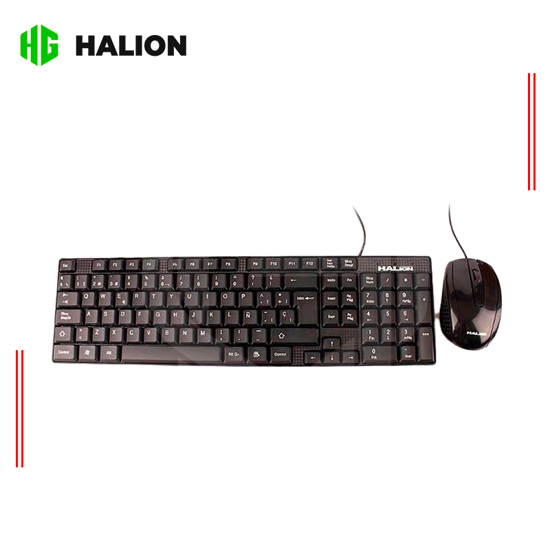 KIT HALION HA-K651C TECLADO Y MOUSE/ USB