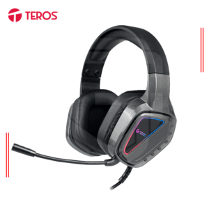 AUDIFONOS GAMING TEROS TE-8171N, ESTÉREO, MICRÓFONO, LUCES RGB