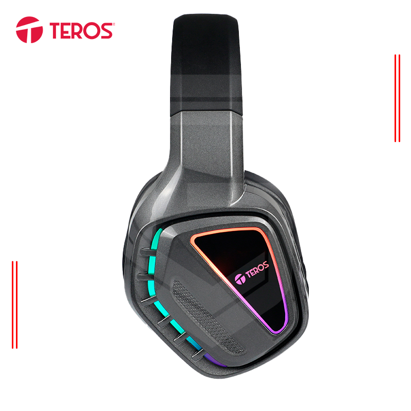 AUDIFONOS GAMING TEROS TE-8171N, ESTÉREO, MICRÓFONO, LUCES RGB - Imagen 3