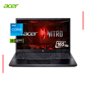 LAPTOP ACER NITRO V15 ANV15-51-54W8 INTEL CORE i5-13420H, RAM 8GB DDR5, SSD 512GB, GEFORCE RTX 4050 6GB, 15.6" FHD IPS 165Hz (NH.QN8AL.00K)