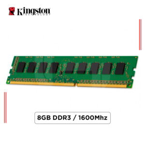 MEMORIA RAM KINGSTON 8GB DDR3-1600MHz PC3-12800, CL11, 1.35V