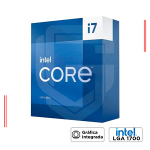 PROCESADOR INTEL CORE i7-13700, 2.1GHz / 5.2GHz, 30MB, LGA 1700, 16 NÚCLEOS, INTEL UHD GRAPHICS 770, C/COOLER