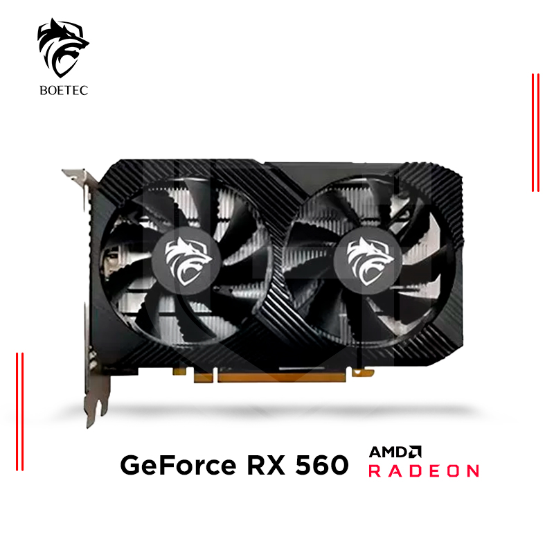 TARJETA DE VIDEO BOETEC RX 560 4GB GDDR5 - 128 BIT