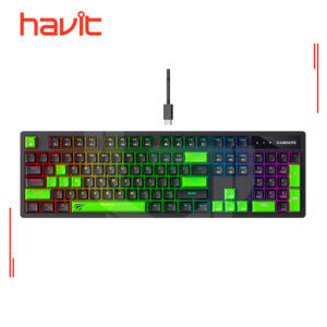 TECLADO MECANICO HAVIT KB893L-SP RGB BACKLITE, SWITCH BLUE, USB