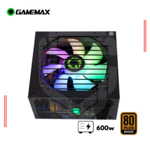 FUENTE DE PODER GAMEMAX VP-600W RGB 80 PLUS WHITE