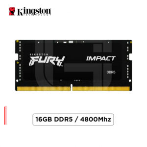 MEMORIA SODIMM KINGSTON FURY IMPACT 16GB DDR5-4800MHz, PC5-38400, CL38, 1.1V, 262-PIN