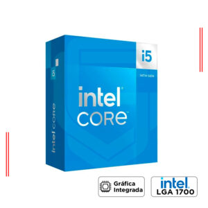 PROCESADOR INTEL CORE i5-14400 2.5GHz / 4.7GHz, 20MB, LGA 1700, 10 NÚCLEOS, INTEL UHD GRAPHICS