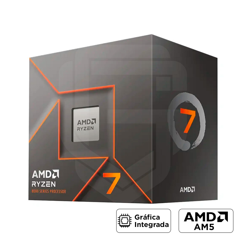 PROCESADOR AMD RYZEN 7 8700G 4.2GHz / 5.1GHz, 16MB, AM5, 8 NÚCLEOS, RADEON GRAPHICS