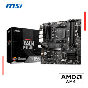 PLACA MADRE MSI B550M PRO-VDH, AMD B550, AM4 SOCKET, VGA, HDMI, DP