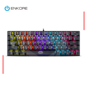 TECLADO GAMER MECANICO ENKORE KINGDOM 64 ENK1008 RAINBOW RGB