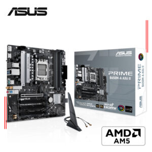 PLACA ASUS PRIME B650M-A AX6 II, CHIPSET AMD B650, SOCKET AM5, mATX