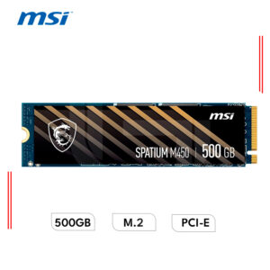 DISCO SÓLIDO MSI SPATIUM M450 500GB M.2.2280 PCIe GEN 4.0x4, NVMe 1.4