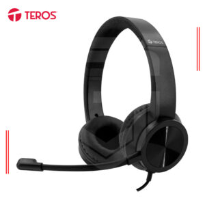 AUDIFONOS TEROS TE-8037N (HEADSET), NEGRO