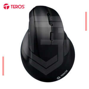 MOUSE INALÁMBRICO TEROS TE-5169N, DOBLE MODO: 2.4G+BLUETOOTH, 2400 DPI, VERTICAL, NEGRO