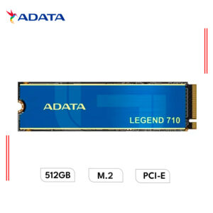 DISCO SÓLIDO ADATA LEGEND 710 512GB SSD M.2 PCIE NVME, 2280 (ALEG-710-512GCS) 2400MB/s, C/DISIPADOR