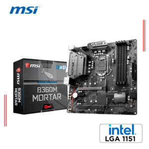 PLACA MSI B360M MORTAR, LGA1151, B360, DDR4, SATA 6.0, USB 3.1