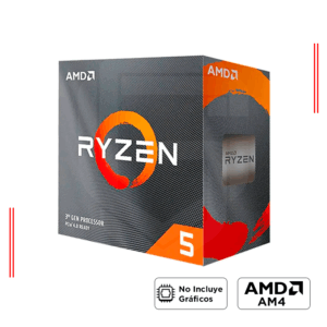 PROCESADOR AMD RYZEN 5 5600X, 3.7GHz / 4,6GHz, 6 NUCLEOS, AM4, 36MB