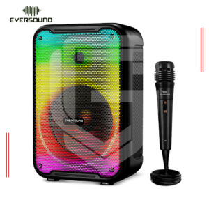 PARLANTE BLUETOOTH EVERSOUND FUNKY 8 EV 3003 PORTATIL NEGRO
