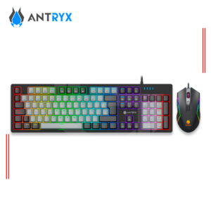 KIT GAMING ANTRYX GC-5600 ( AGC-5600KRE-SP ) TECLADO MECANICO+MOUSE, SWITCH RED, LED-RGB