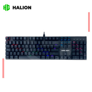 TECLADO HALION GAMING MECANICO STELLAR HA-KG916 RGB NEGRO