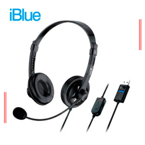 AUDIFONO IBLUE HS-3001BK, USB, ESTEREO