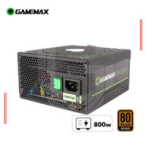 FUENTE DE PODER 800W GAMEMAX GM-800, 80 PLUS BRONZE MODULAR