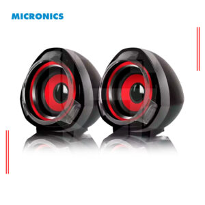 PARLANTE MICRONICS RHAPSODY MIC S315R, USB, COLOR ROJO-NEGRO