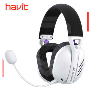 AUDIFONO INALÁMBRICO HAVIT FUXI-H3, BLUETOOTH-USB, 7.1, BLANCO - NEGRO