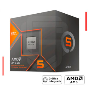 PROCESADOR AMD RYZEN 5 8600G, 4.3GHz / 5GHz, 16MB, AM5, 6 NÚCLEOS, RADEON GRAPHICS