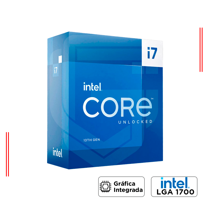 PROCESADOR INTEL CORE i7-14700, 2.10Ghz / 5.40GHZ, LGA 1700, 20 NÚCLEOS, 33MB, INTEL GRAPHICS