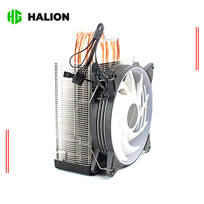 COOLER PARA CPU HALION T12-4 800RPM RGB - Imagen 2