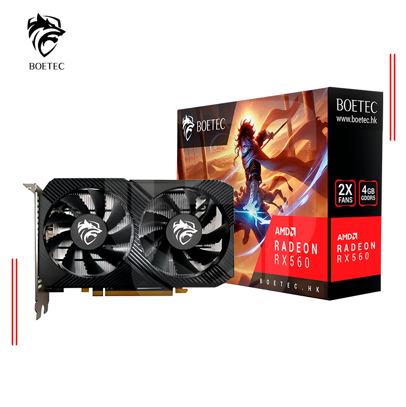 TARJETA DE VIDEO BOETEC RX 560 4GB GDDR5 - 128 BIT - Imagen 2