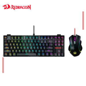 COMBO REDRAGON KUMARA+GRIFFIN K552RGB-BA TECLADO+MOUSE NEGRO - SWITCH AZUL