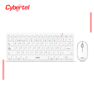 KIT TECLADO Y MOUSE CYBERTEL EVOLUTION CYB WT801 WT, WHITE, INALÁMBRICO