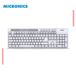 TECLADO MICRONICS MAGNUS+ MIC K734W, USB / WHITE